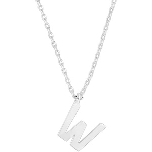PAVOI 14K Gold Plated Initial Necklace | Letter Necklaces for Women(- W)