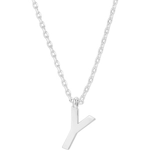 PAVOI 14K Gold Plated Initial Necklace | Letter Necklaces for Women(- Y)