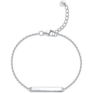PAVOI 14K Gold Plated Lightweight Chain Bracelet | Bracelets for Women(White Gold)