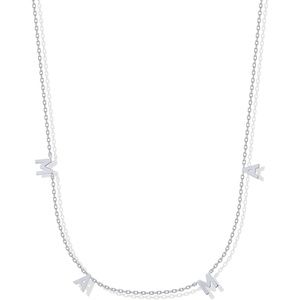 PAVOI 14K Gold Plated Mom Necklace for Women – Cubic Zirconia Mama Necklace Gold Jewelry Gifts for Mothers Day – Dainty Pendant New Mom Jewelry(Mama)