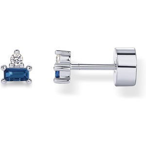 PAVOI 14K Gold Plated Sterling Silver Posts Colored Birthstone Flatback Stud Earrings for Women – Gemstone Cubic Zirconia Screwback Earrings – Dainty Helix Cartilage Piercing Jewelry(September – Sapphire)