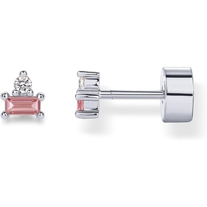 PAVOI 14K Gold Plated Sterling Silver Posts Colored Birthstone Flatback Stud Earrings for Women – Gemstone Cubic Zirconia Screwback Earrings – Dainty Helix Cartilage Piercing Jewelry(October – Tourmaline)