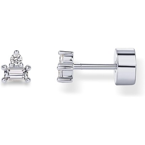 PAVOI 14K Gold Plated Sterling Silver Posts Colored Birthstone Flatback Stud Earrings for Women – Gemstone Cubic Zirconia Screwback Earrings – Dainty Helix Cartilage Piercing Jewelry(April – Diamond)