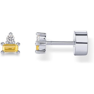 PAVOI 14K Gold Plated Sterling Silver Posts Colored Birthstone Flatback Stud Earrings for Women – Gemstone Cubic Zirconia Screwback Earrings – Dainty Helix Cartilage Piercing Jewelry(November – Citrine)