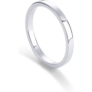 PAVOI 14K Gold Plated Twist Stacking Ring | Bands for Women(White Gold)