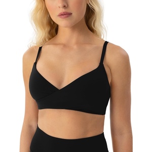 PAVOI ACTIVE Cross-Over Sports Bra for Women – Low Support Adjustable Cami Straps Cross Front Workout Yoga Bras – FlexFlow(Black)