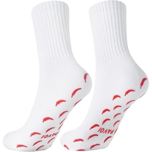 PAVOI ACTIVE Pilates Socks with Grips for Women – One Size Non Slip Quarter-Crew Grip Socks for Yoga, Barre – Bamboo Blend(Chili Pepper)