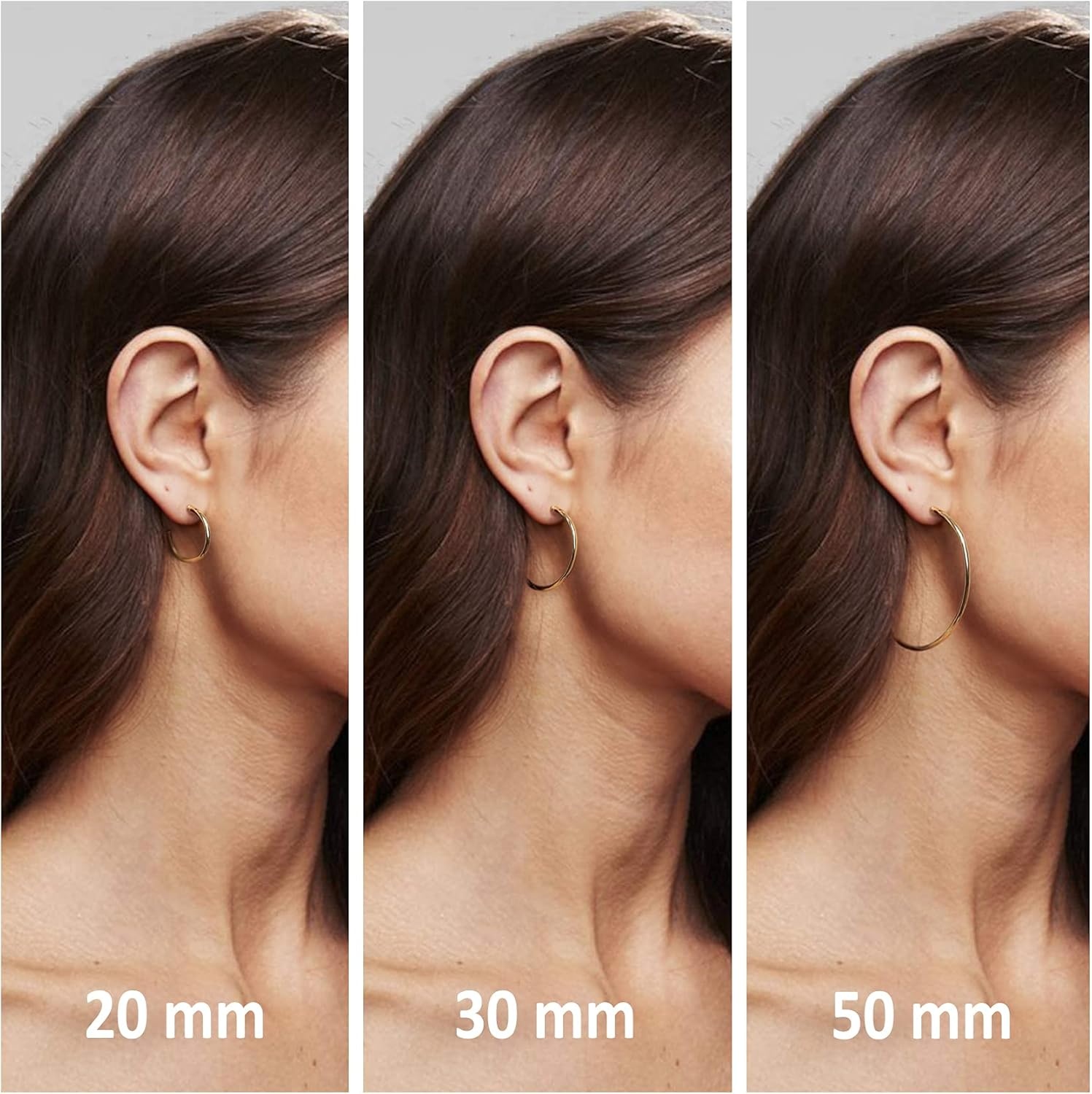 image:imagePAVOI 14K Gold Plated Hoop Earrings for Women 2mm Thick Infinity Hoops Lightweight Loop Earrings Set30 Millimeters